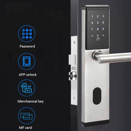 Electronic Door Lock MF Card Smart Door Lock System For Home Security 