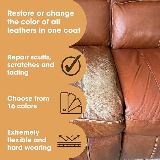 Furniture Clinic Leather Repair Paint & Dye | 2-in-1 Seal and Color